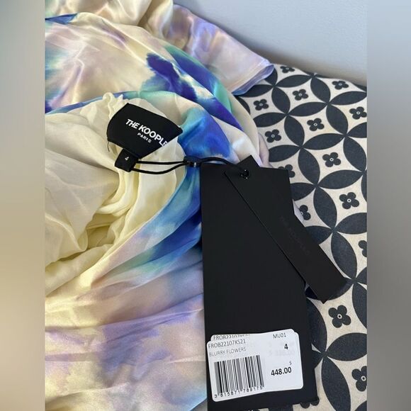 THE KOOPLES
Tie-dye Silk Open back maxi  Dress NWT Size 4 = US 10 - Picture 5 of 16